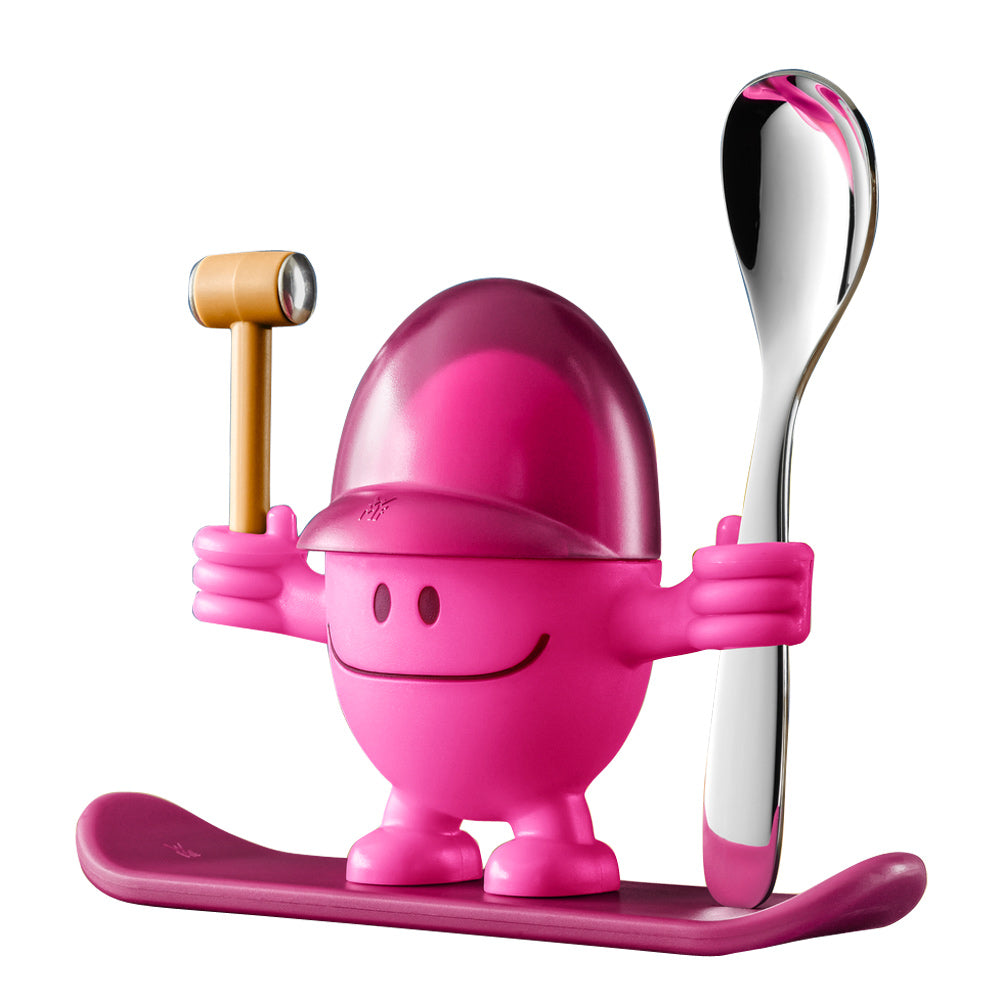 Coquetier Mc Egg avec cuillère rose WMF - Mathon - 1