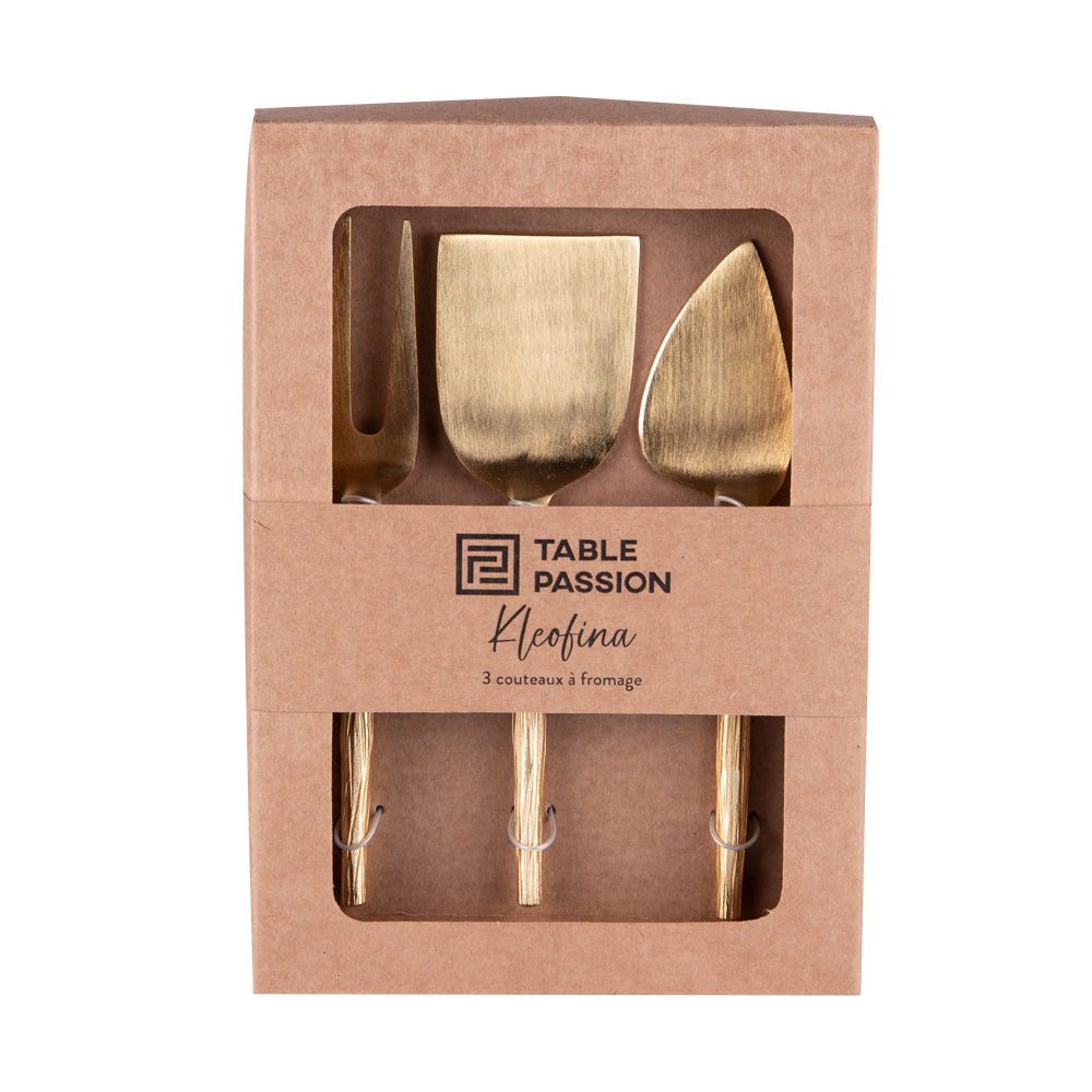 Service de 3 couteaux à fromage kleofina Table passion - Mathon - 2