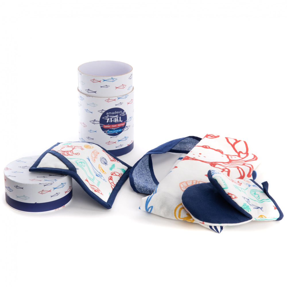 Lot tablier, gant et manique Ariel Amadeus - Mathon - 1