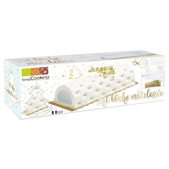Moule à bûche de Noël matelassée Scrapcooking - Mathon