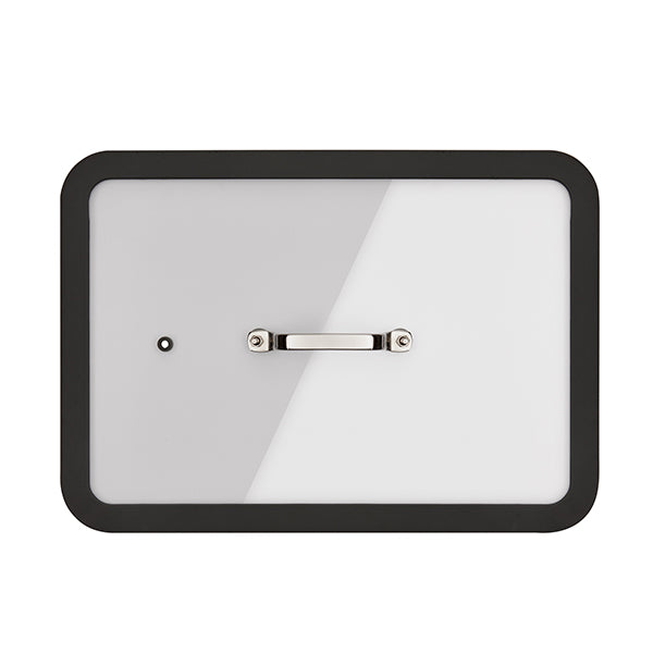 Plat à four en inox avec couvercle transparent 36 x 25 cm Inoxriv - Mathon - 2