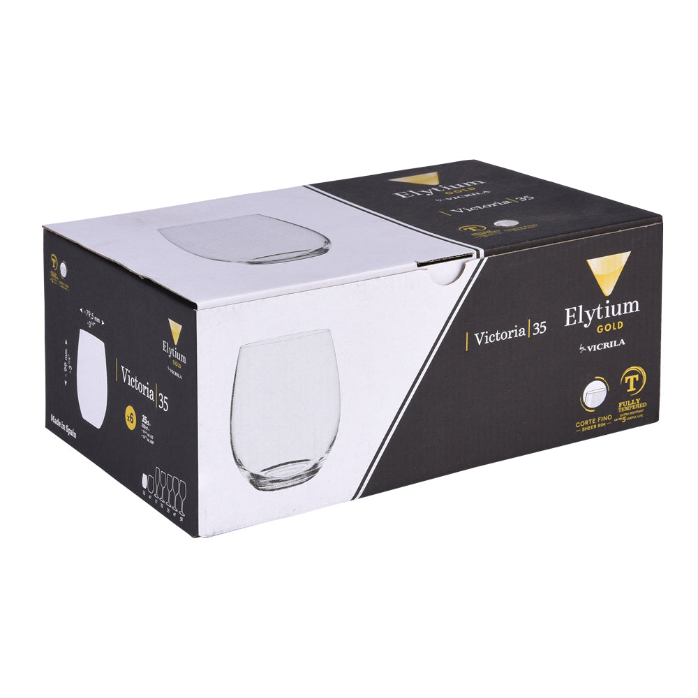 Boîte de 6 gobelets trempés Victoria 35 cl Vicrila - Mathon - 2