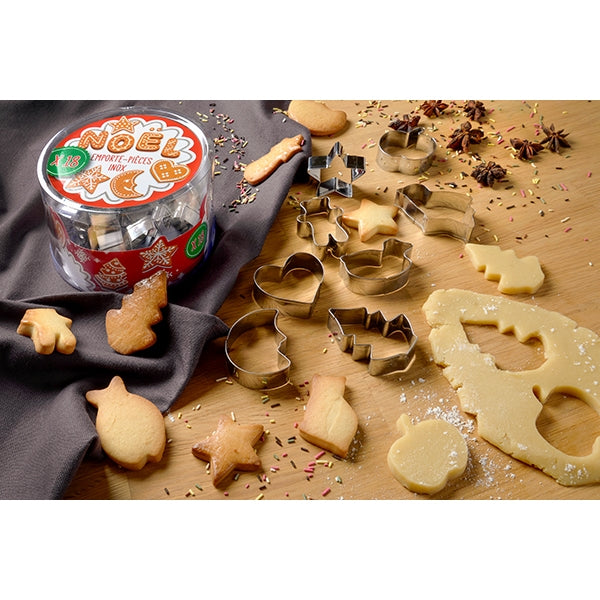 Boîte 18 découpoirs inox Noël Patisse - Mathon - 1