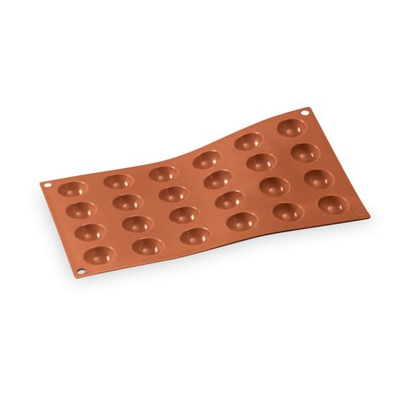 Plaque de 24 mini demi-sphères en silicone Silikomart - Mathon - 5