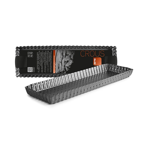 Moule rectangle perforé en acier 35 x 11 cm Ibili - Mathon - 2