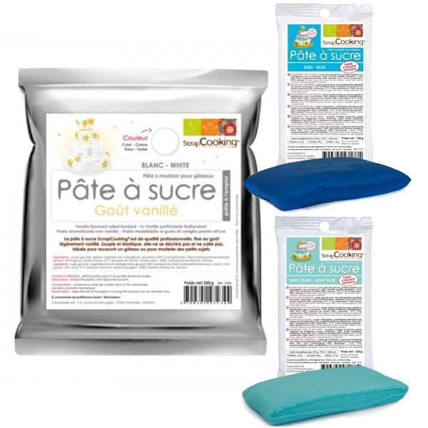 Kit pâte à sucre naissance garçon Scrapcooking - Mathon