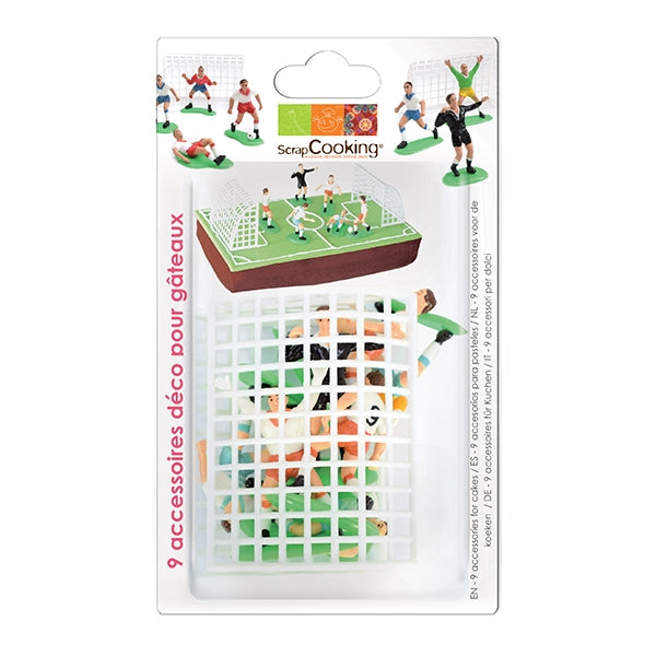 9 décorations Football pour gâteaux Scrapcooking - Mathon - 2