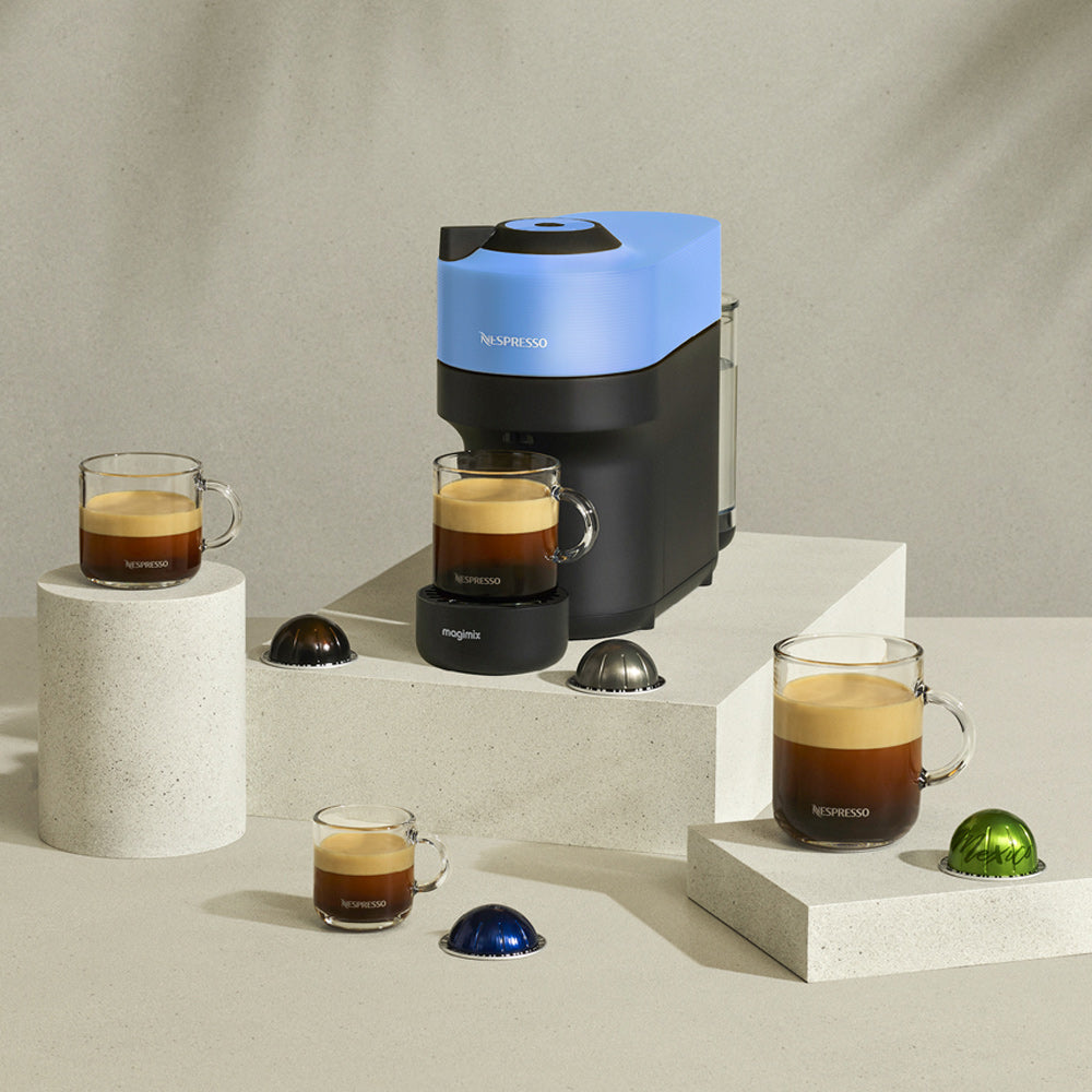 Cafetière à dosette Vertuo POP bleue Magimix - Mathon - 3