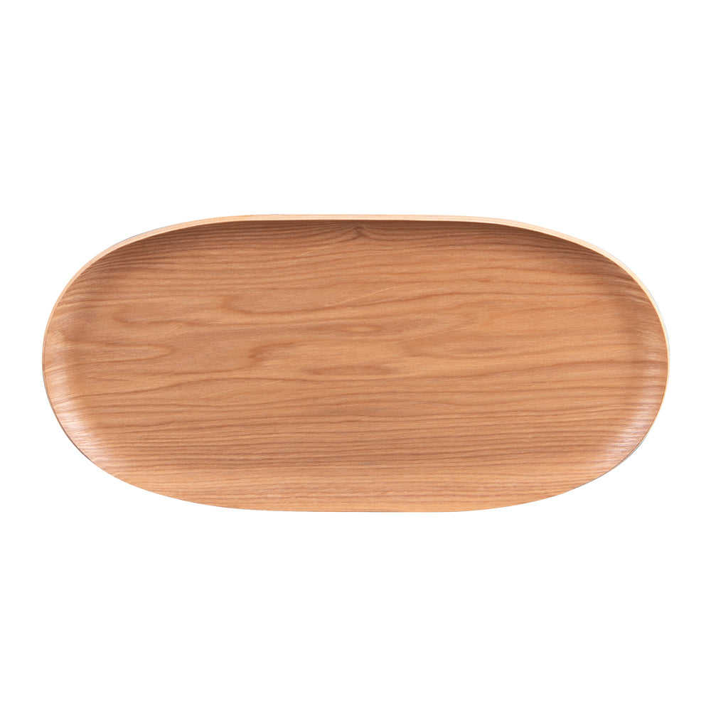 Plateau ovale bois naturel 31x15 cm Table passion - Mathon - 1