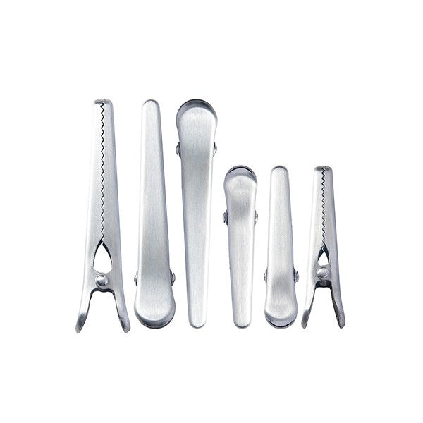 Set 6 pinces à sachet en inox 8 et 11,5 cm Mathon - Mathon - 2