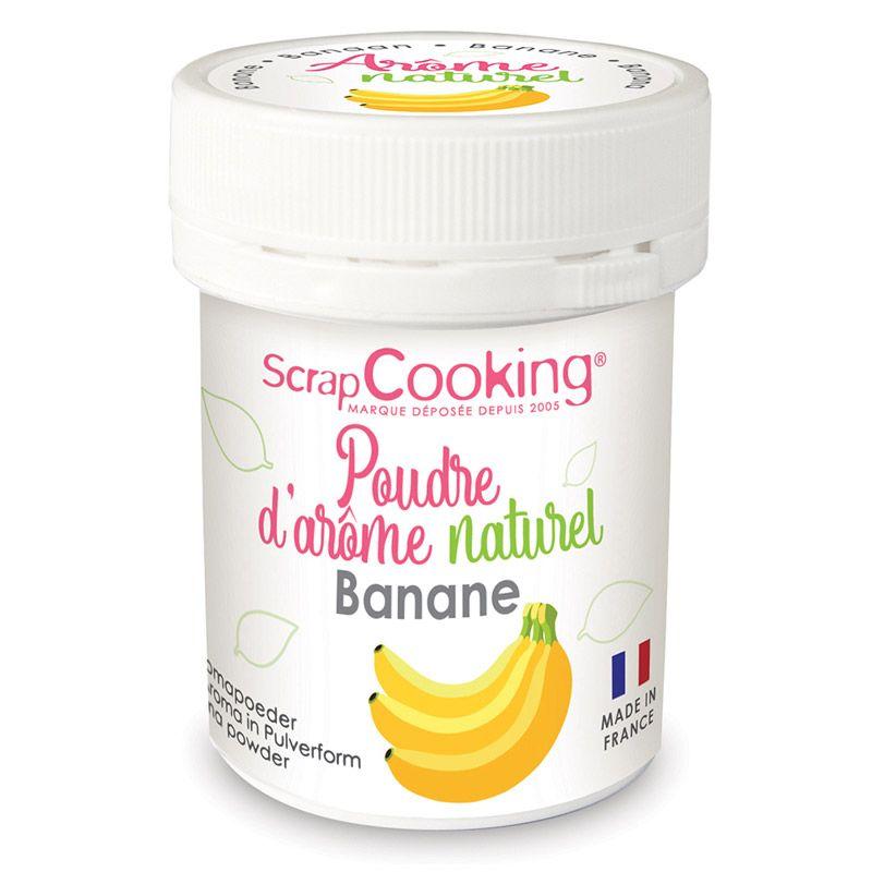 Arôme alimentaire naturel en poudre 15 g - banane Scrapcooking - Mathon