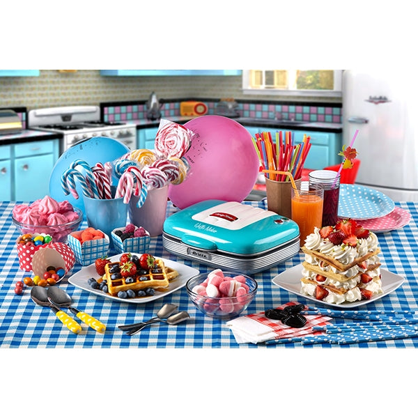 Gaufrier 700 W 1973 bleu Ariete - Mathon - 2