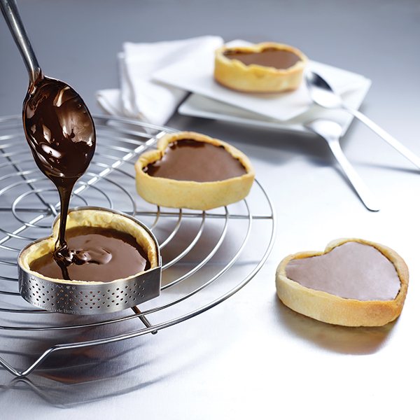Cercle à tarte perforé Cœur individuel De Buyer - Mathon - 3