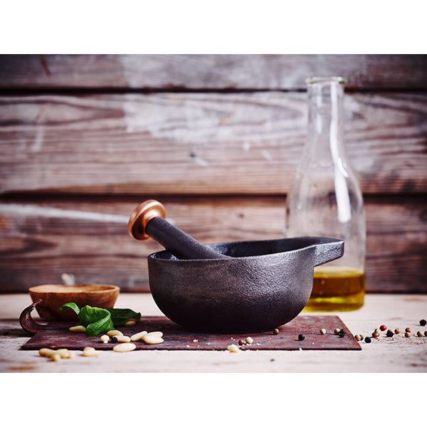 Mortier avec pilon 11 cm Nori noir Beka - Mathon - 2