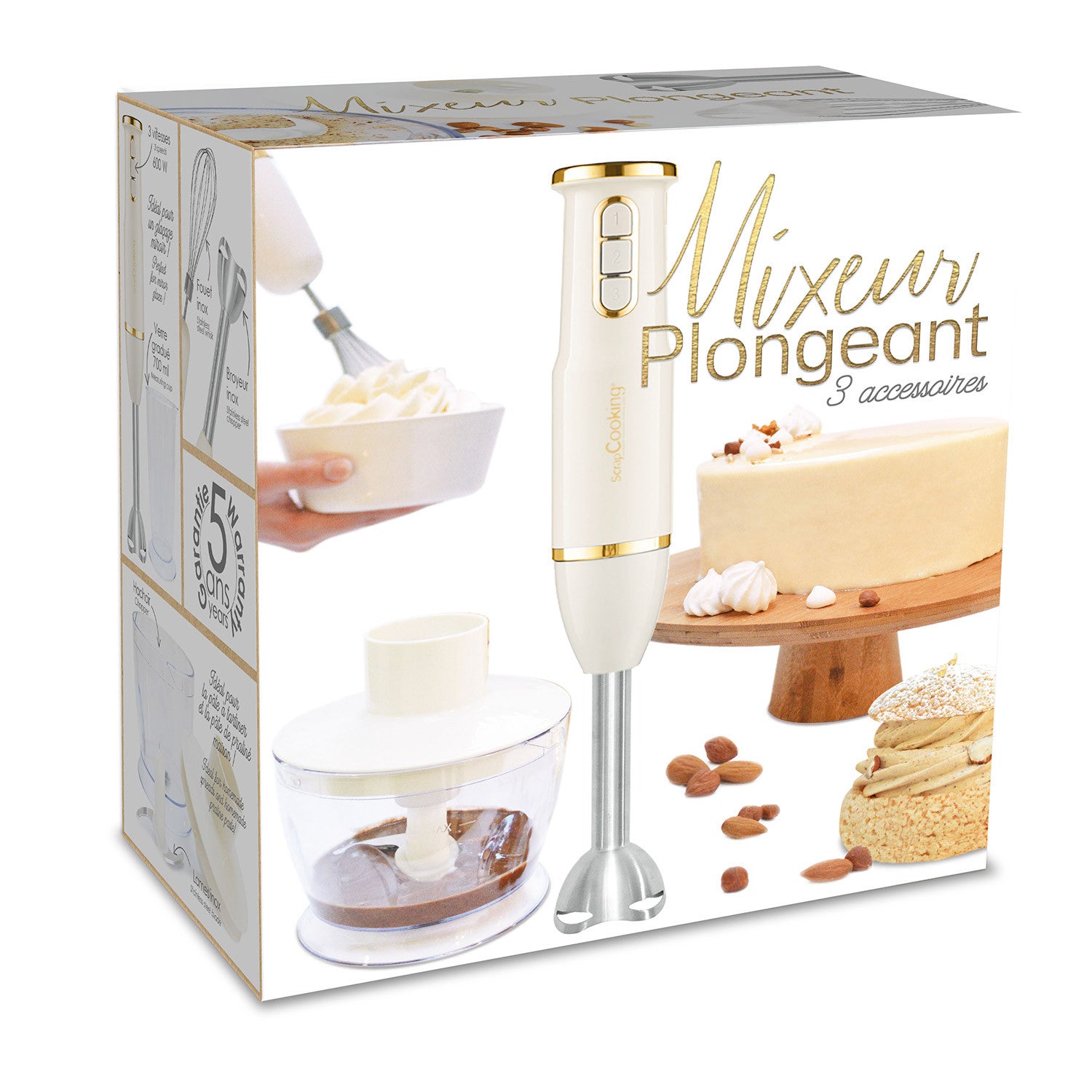 Mixeur plongeant avec hachoir Scrapcooking - Mathon