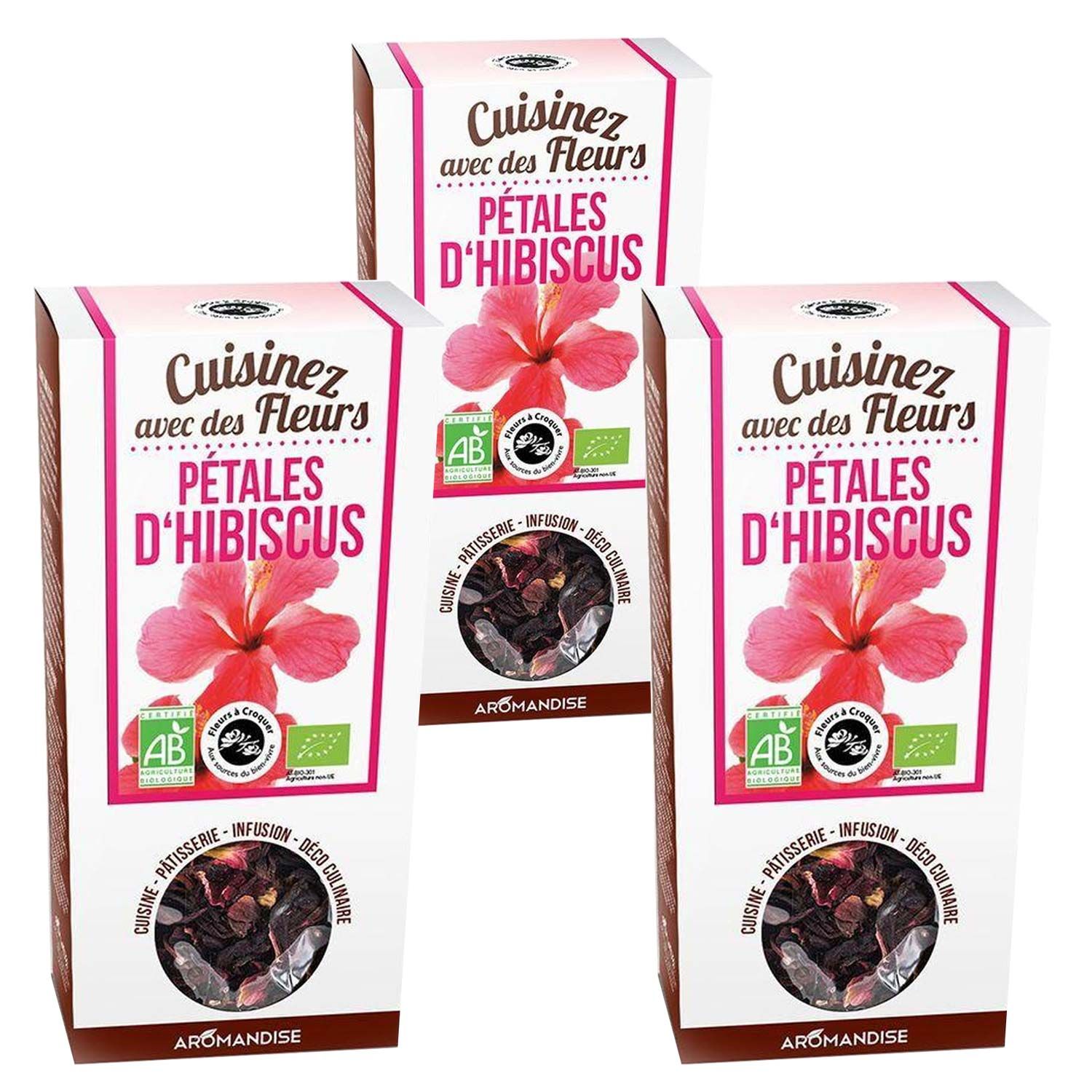 Fleurs comestibles bio pétales d