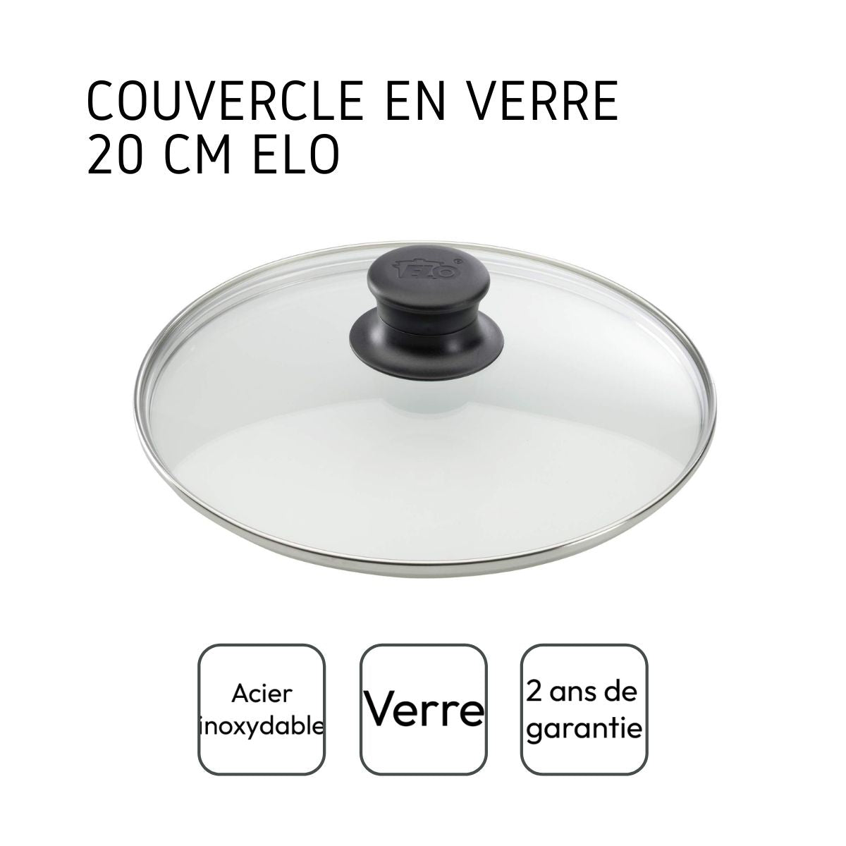 Couvercle de cuisson en verre 20 cm Elo - Mathon - 4