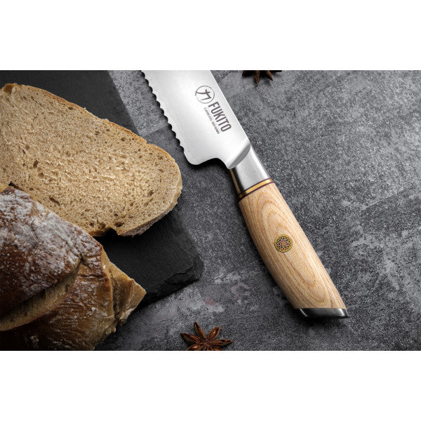 Couteau Fukito Pakka San Mai modèle Pain 21cm Fukito - Mathon - 3