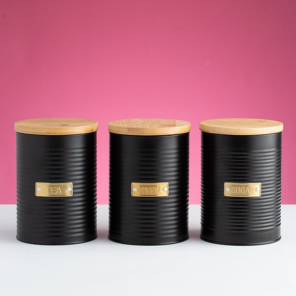 Boîte à café 1L noire Typhoon - Mathon - 3