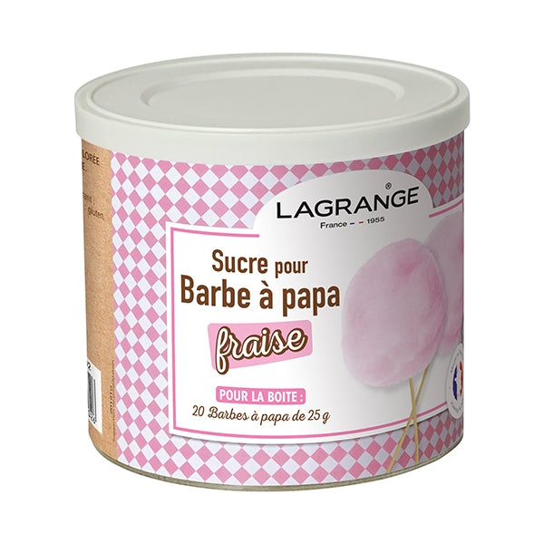 Sucre à barbe à papa Fraise 500 g  380007 Lagrange - Mathon