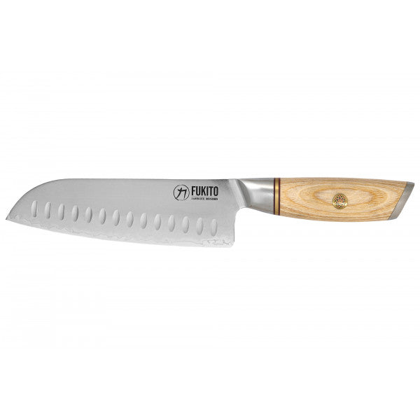 Couteau Fukito Pakka San Mai modèle Santoku 18cm Fukito - Mathon - 1
