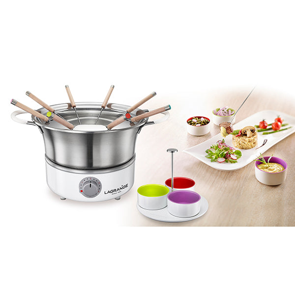 Fondue électrique élégance avec thermostat et 6 ramequins Lagrange - Mathon - 6
