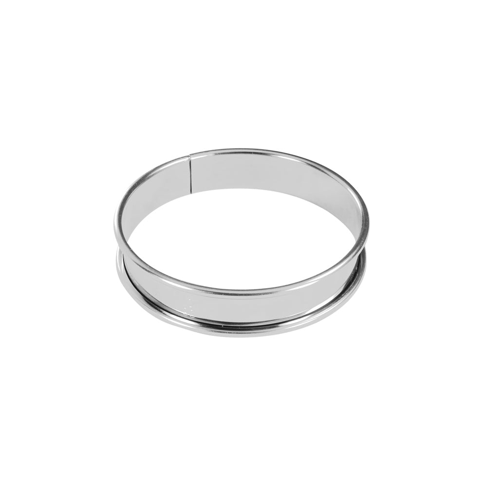 Cercle à tarte bord roulé 6 cm en inox De Buyer - Mathon