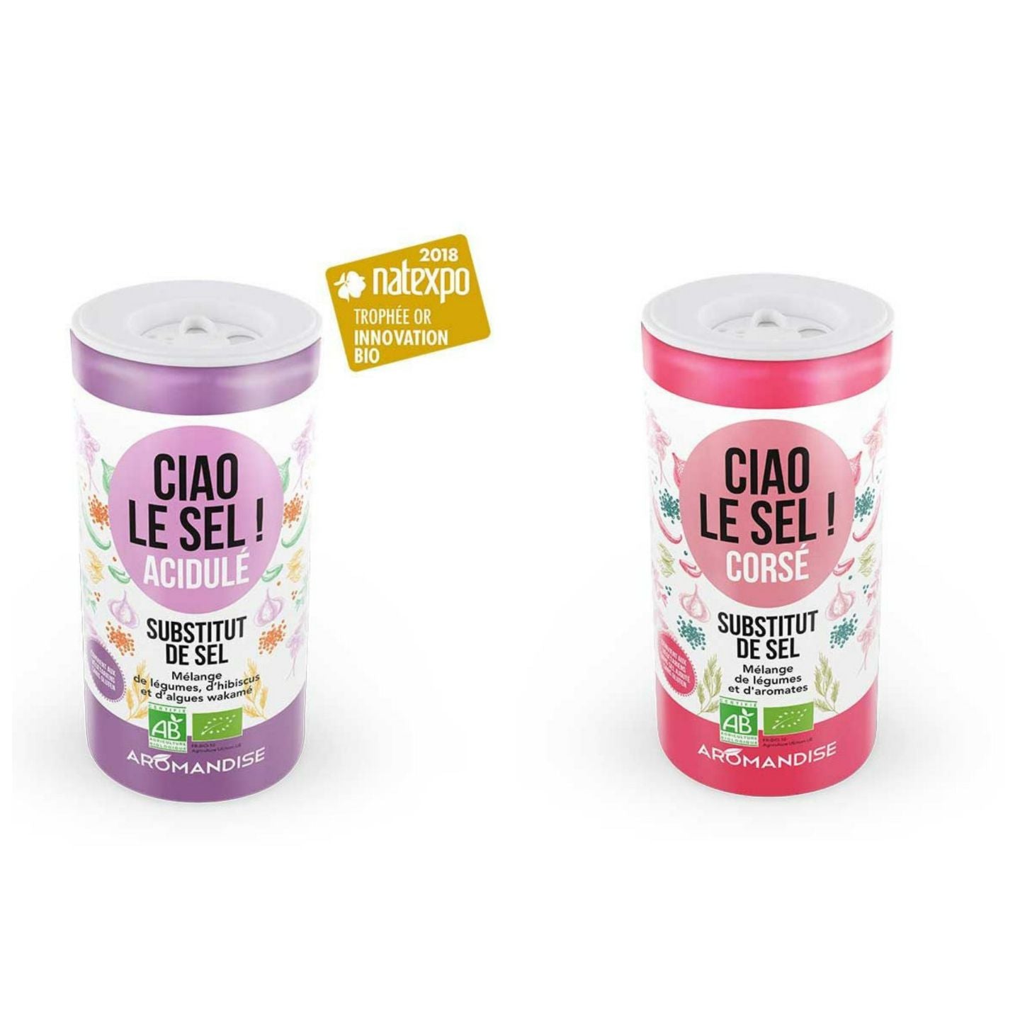 Duo de susbtituts de sel : Corsé et Acidulé Aromandise - Mathon