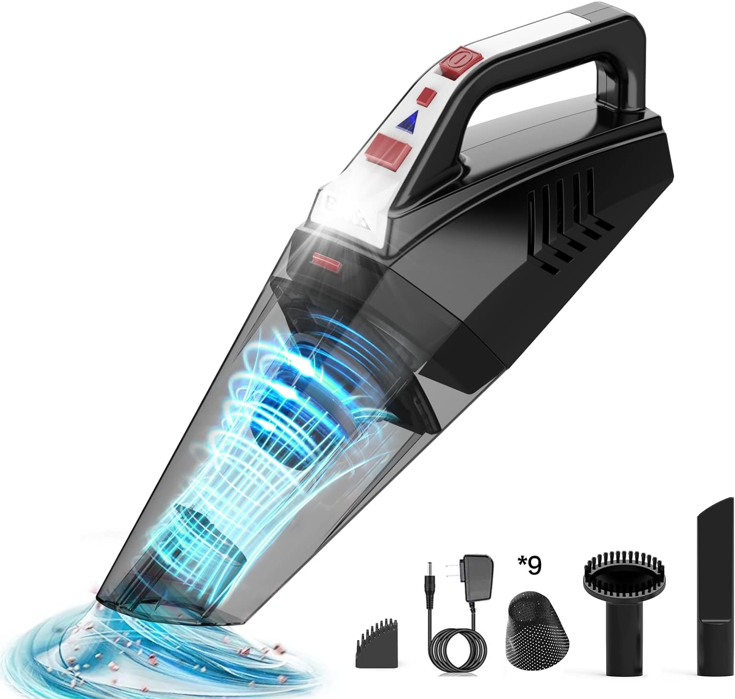 Aspirateur de Table sans Fil Rechargeable 9000Pa gris noir Vendos85 - Mathon