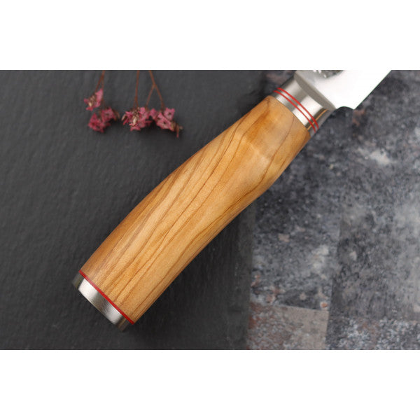 Couteau trancheur damas 10Cr Wusaki 20cm Wusaki - Mathon - 5