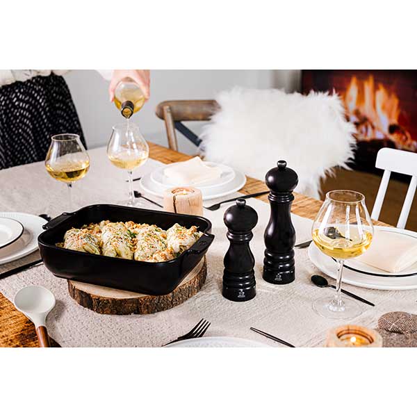 Plat à four céramique Appolia rectangulaire noir mat 36 cm Peugeot - Mathon - 4