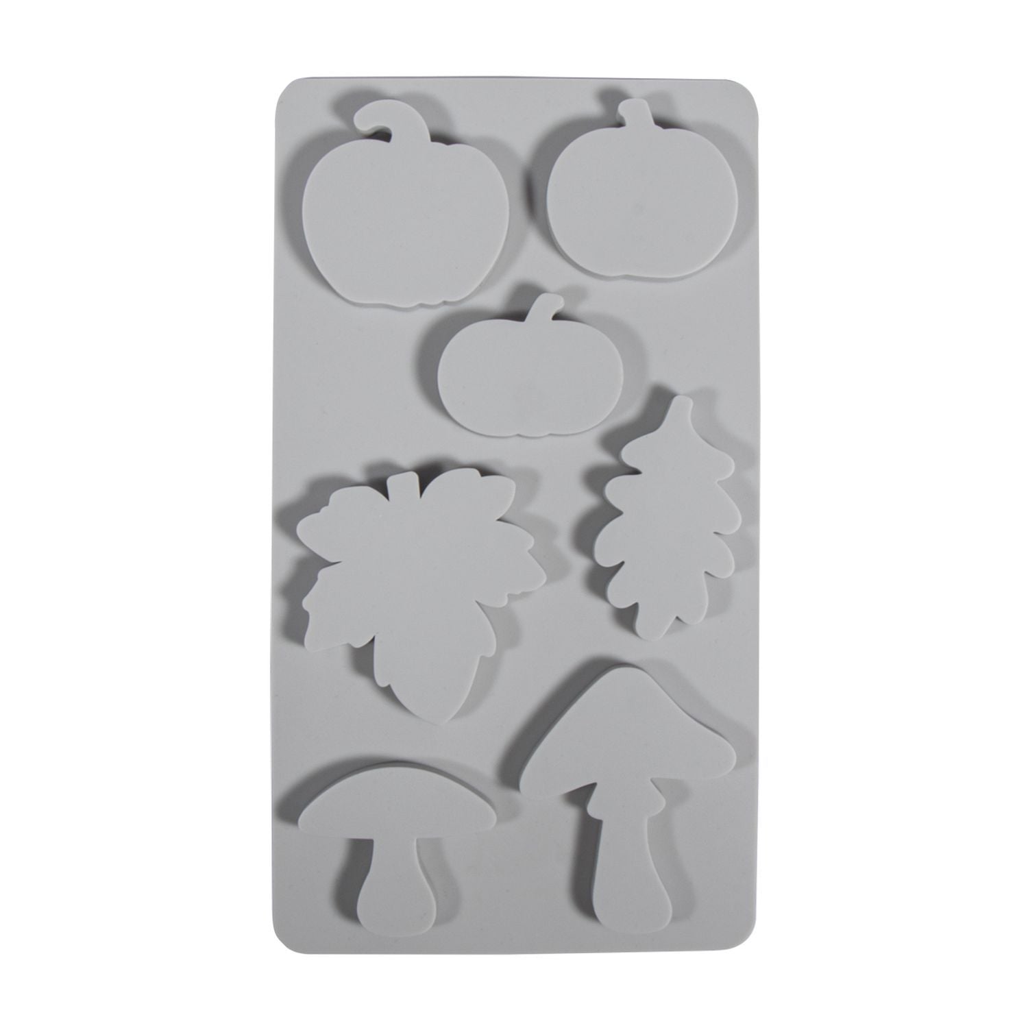 Moule en silicone - Champignons, citrouilles et feuilles - 7 formes Rayher - Mathon