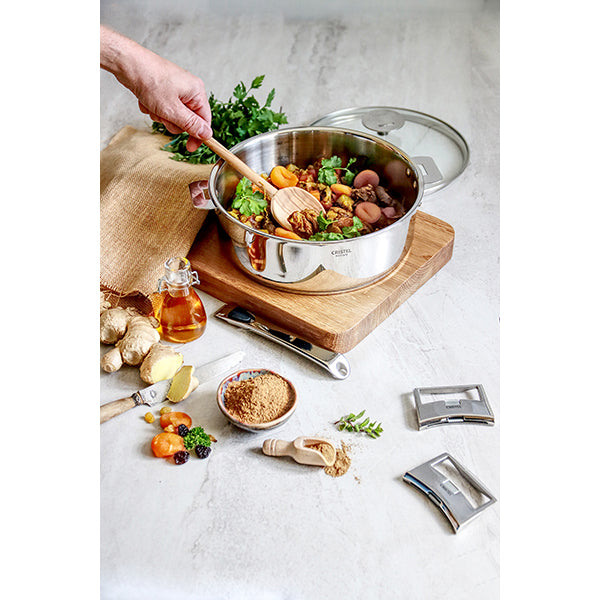 Sauteuse multiply tout inox Casteline sans manche 24 cm Cristel - Mathon - 2