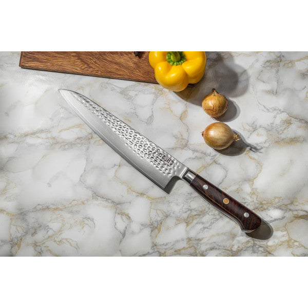 Couteau Fukito Rosewood Damas modèle chef 21cm Fukito - Mathon - 2