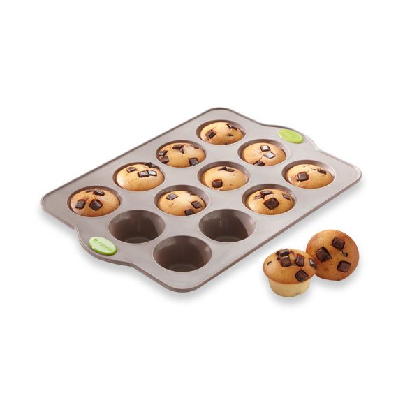 RigiFlex Plaque 12 muffins en silicone structure acier Mathon - Mathon - 1