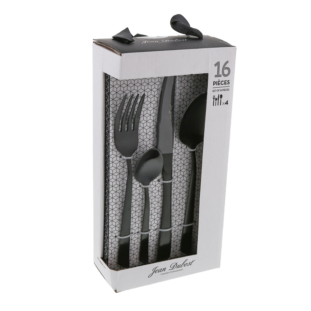 Ménagère 16 pièces inox Delta Black Jean Dubost - Mathon - 2