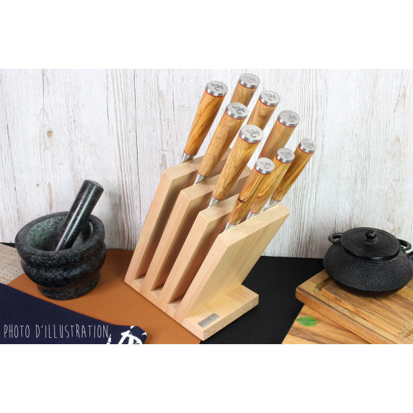 Bloc Wusaki pour la cuisine - 9 places pour vos couteaux Wusaki - Mathon - 2