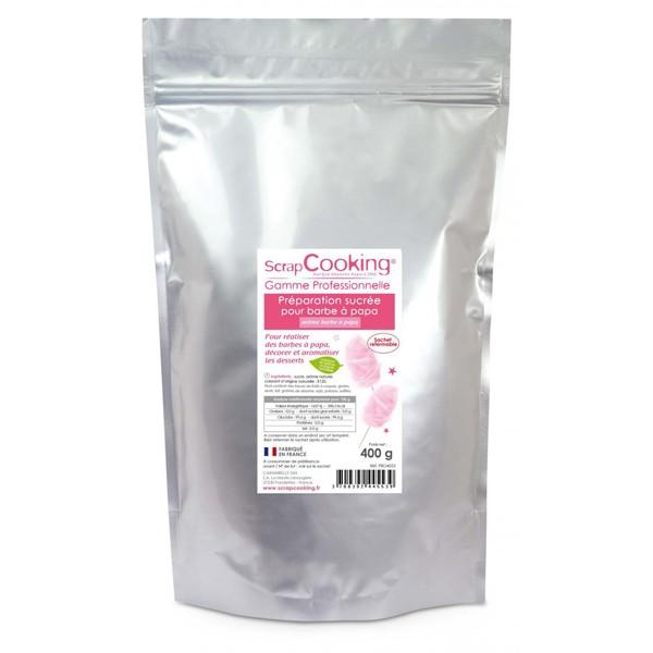 Préparation pour barbe à papa rose 400 g Scrapcooking - Mathon