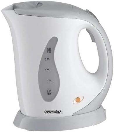 bouilloire électrique de 0,6L 760W blanc gris Mesko - Mathon