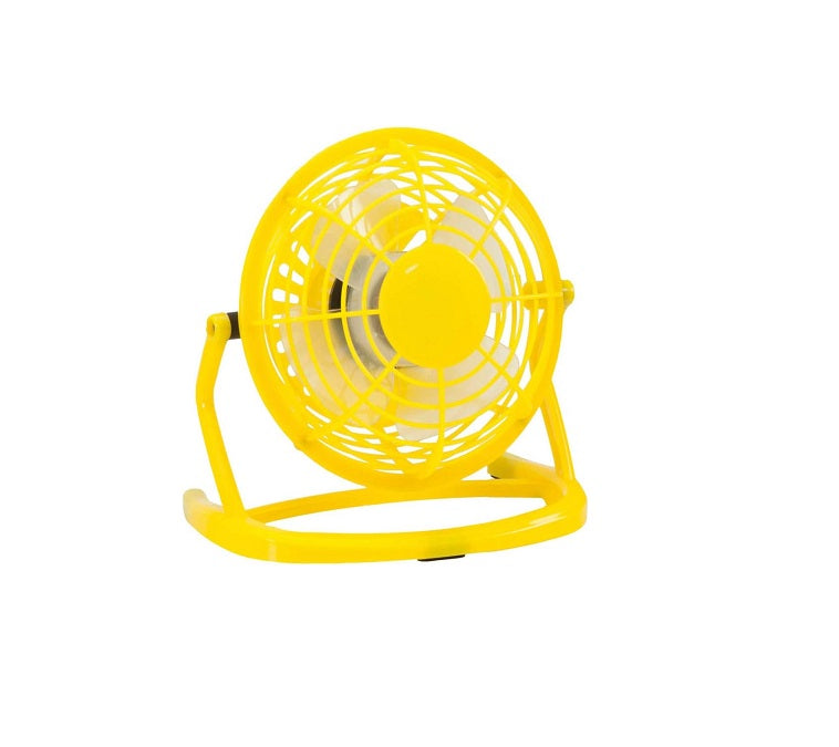 Mini ventilateur USB de 14 cm jaune Vendos85 - Mathon