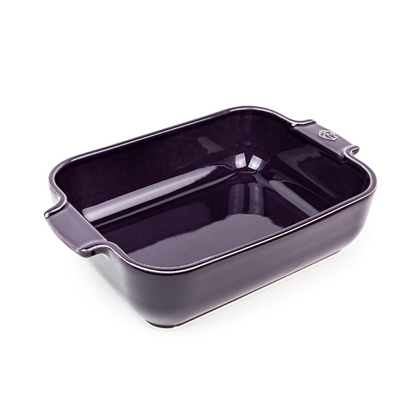 Plat à four céramique Appolia rectangulaire aubergine 25 cm Peugeot - Mathon - 1