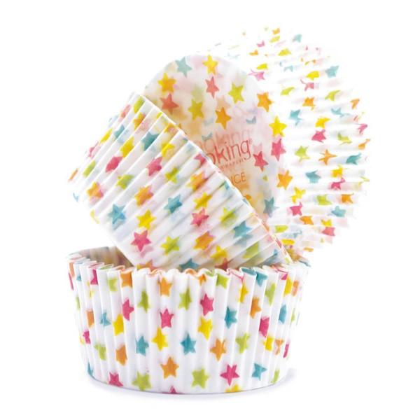 Caissettes pour cupcakes Etoiles Scrapcooking - Mathon