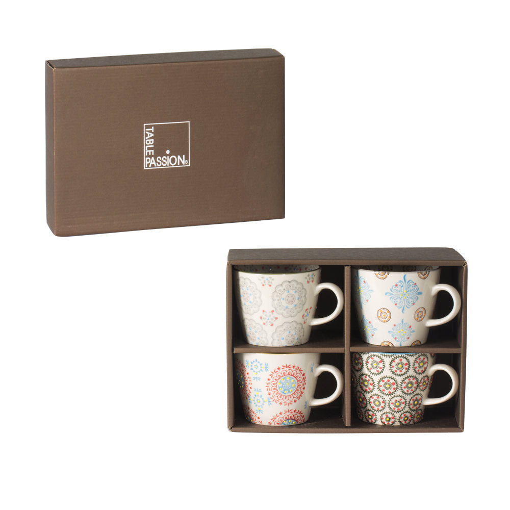 Coffret de 4 tasses Bohème 30 cl Table passion - Mathon - 2