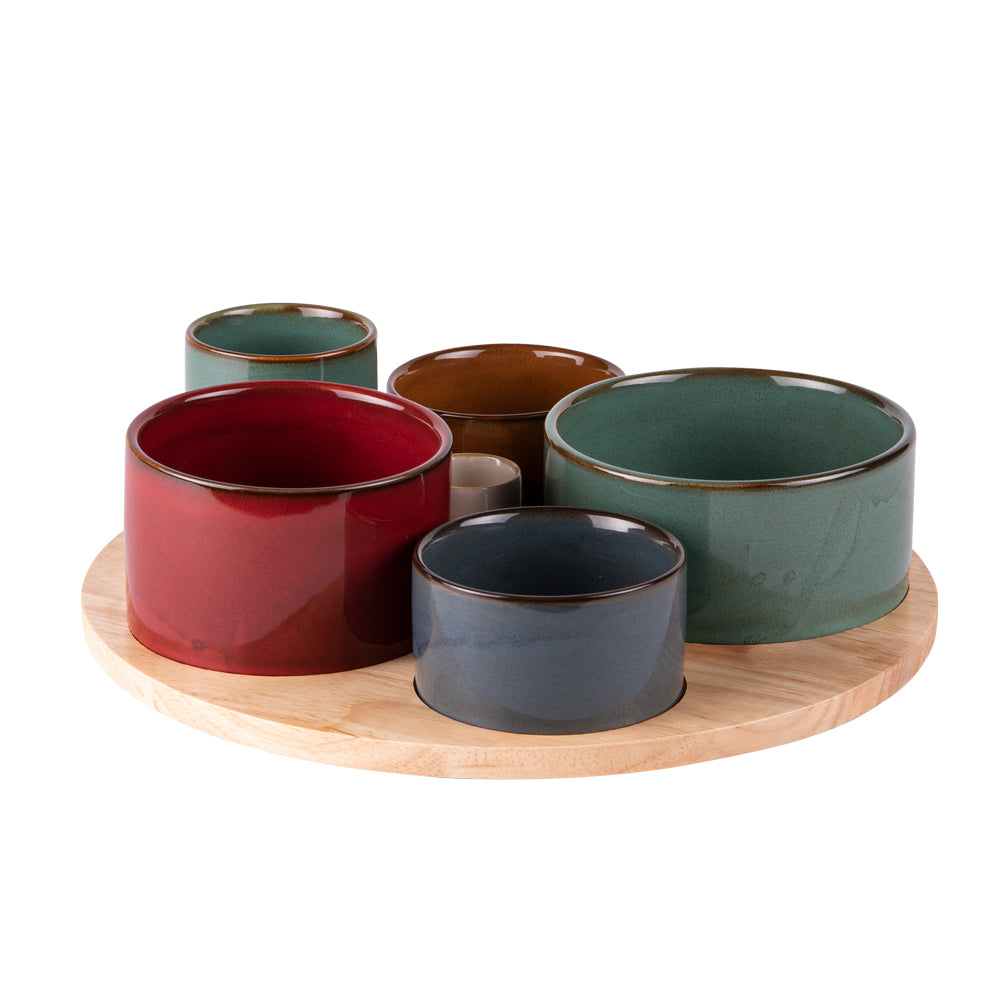 Service apéritif  6 pièces Elyas Table passion - Mathon - 1