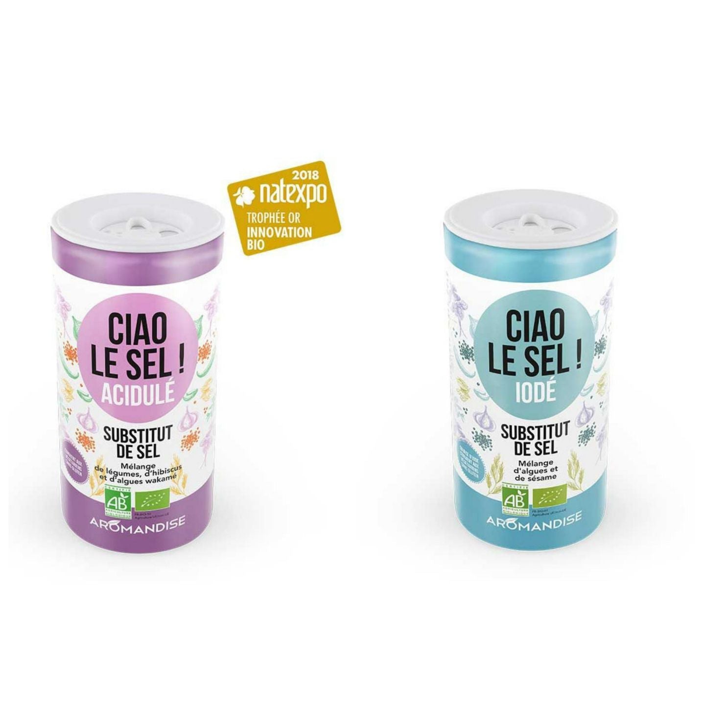 Duo de susbtituts de sel : Acidulé et Iodé Aromandise - Mathon