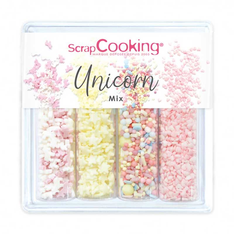 Mix de décors sucrés Licorne 60 g Scrapcooking - Mathon