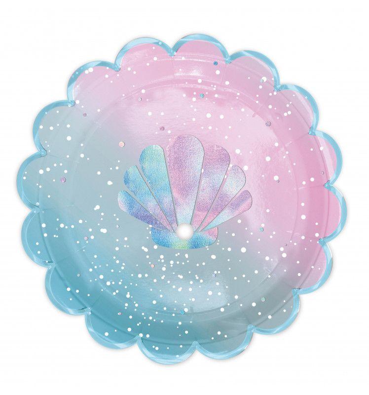 Lot de 8 assiettes - Sirène Scrapcooking - Mathon