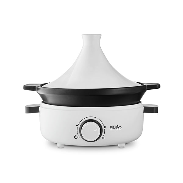 Tajine électrique céramique 4 personnes 1000 W blanc Simeo - Mathon - 1