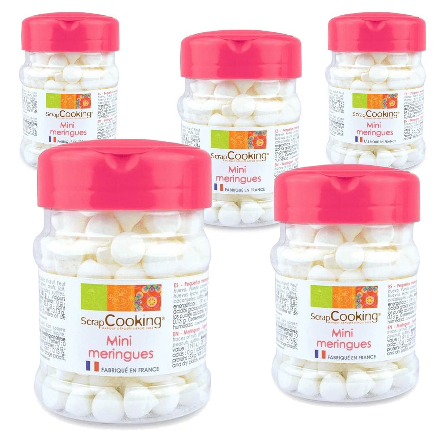 Mini meringues blanches 175 g Scrapcooking - Mathon