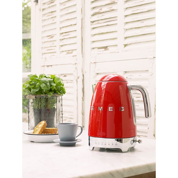 Bouilloire rouge 1,7 L 2400 W KLF04RDEU Smeg - Mathon - 4